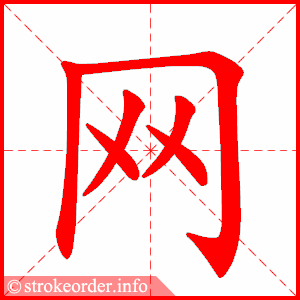 stroke order animation of 网